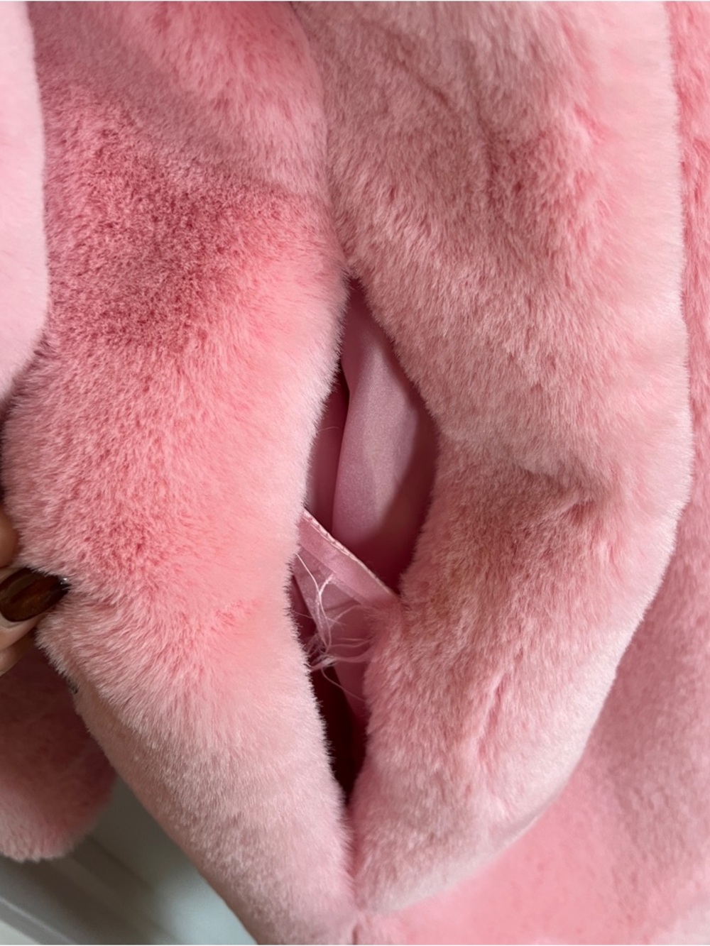 Forever 21 Blush Pink Faux Fur Teddy Coat - Picture 9 of 10